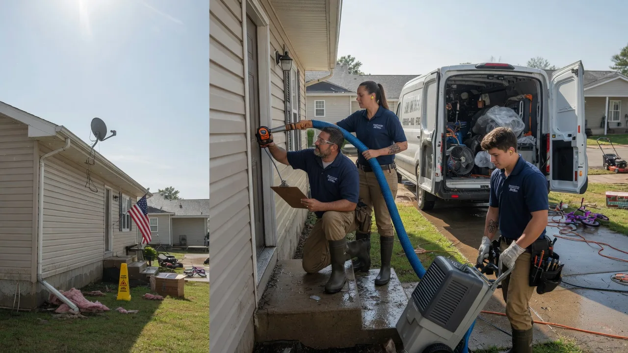 Ceiling Water Damage Restoration in Winslow, IL near me